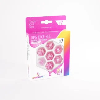 RPG DICE SET CANDY LIKE SERIES - RASPBERRY
