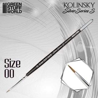 SILVER SERIES S KOLINSKY BRUSH size 00