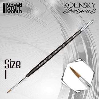 SILVER SERIES S KOLINSKY BRUSH size 1