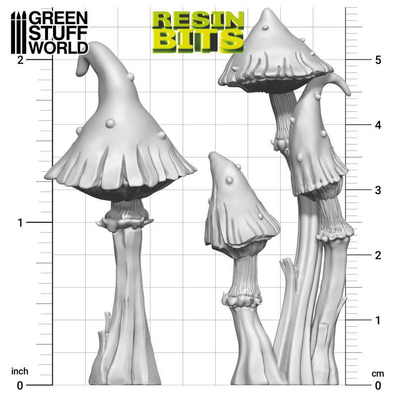 3D PRINTED - PLANTS - GOBLIN MUSHROOMS XL - Bild 2