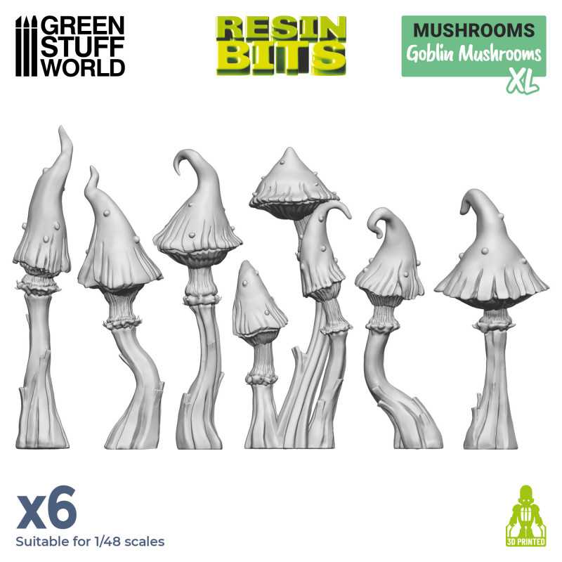 3D PRINTED - PLANTS - GOBLIN MUSHROOMS XL