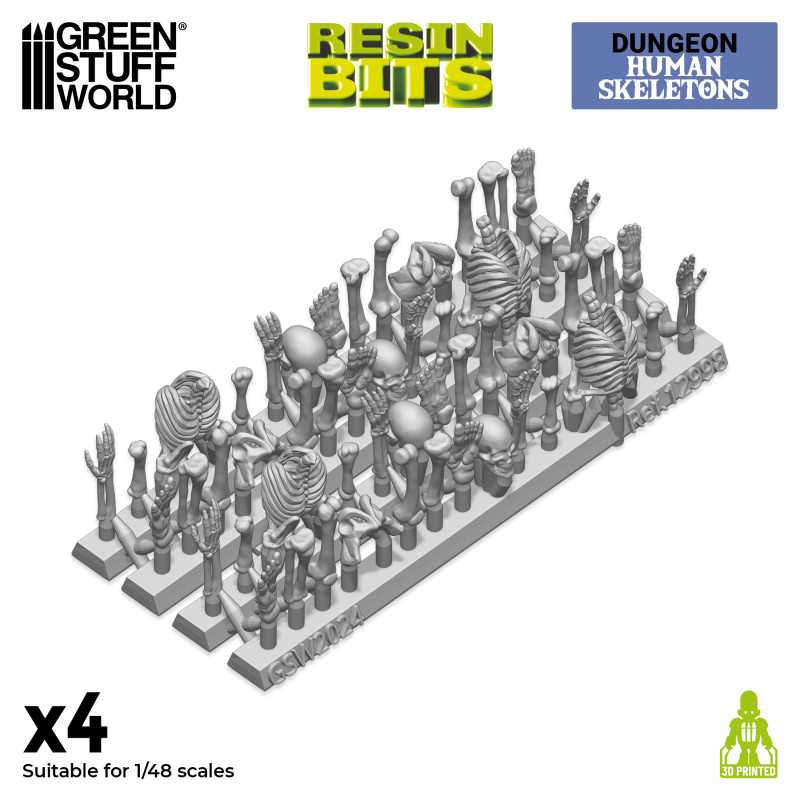 3D printed set - Human Skeletons 1:48 - Bild 2