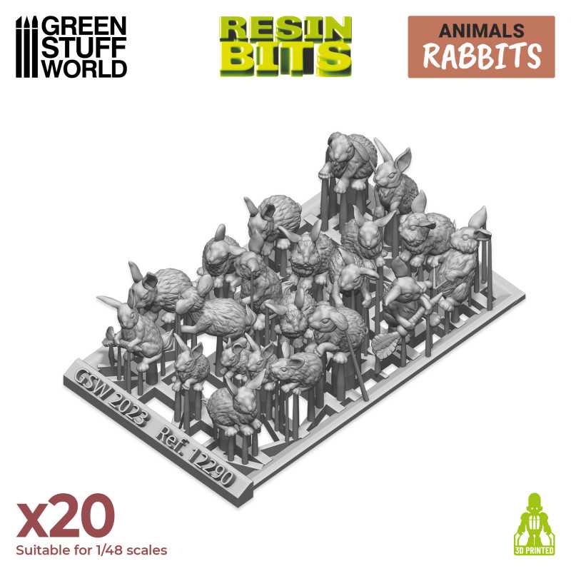 3D Printed - Rabbits - Bild 3