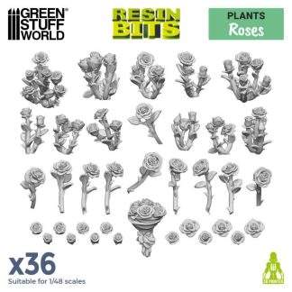 3D PRINTED - PLANTS - ROSES