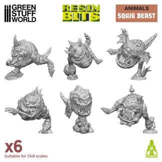 3D printed set - Small squig beasts