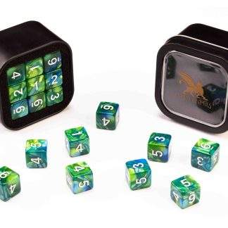 GREIFENFELS – D6 SERIES: MARBLE, BLUE AND GREEN