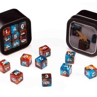 GREIFENFELS - D6 SERIES: MARBLE, BLUE AND BROWN