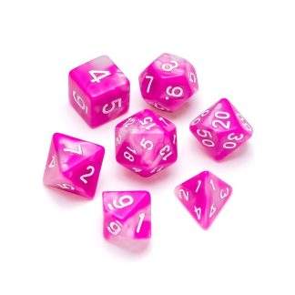 GREIFENFELS - MARBLE SERIES: PINK & WHITE - NUMBERS: WHITE