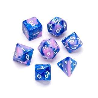 GREIFENFELS - MARBLE SERIES: BLUE & PINK - NUMBERS: WHITE