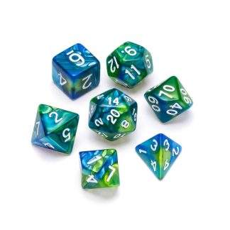 GREIFENFELS - MARBLE SERIES: BLUE & GREEN - NUMBERS: WHITE