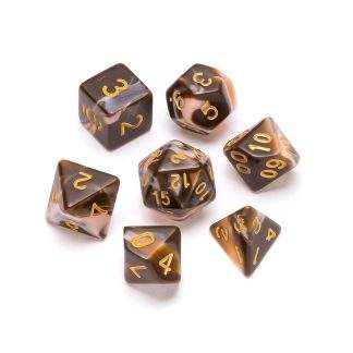 GREIFENFELS - MARBLE SERIES: CHOCOLATE AND CREAM - NUMBERS: GOLD