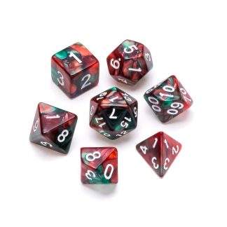 GREIFENFELS - MARBLE SERIES: RED AND GREEN - NUMBERS: WHITE