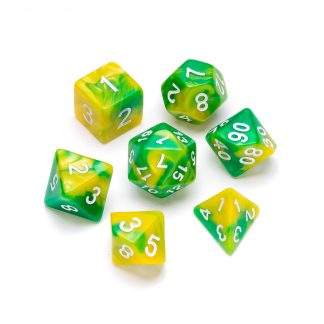 GREIFENFELS - MARBLE SERIES: YELLOW AND GREEN - NUMBERS: WHITE