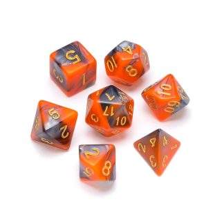 GREIFENFELS - MARBLE SERIES: ORANGE AND GREY - NUMBERS: GOLD