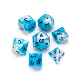 GREIFENFELS - MARBLE SERIES: BLUE AND WHITE - NUMBERS: BLACK