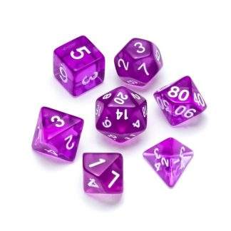 GREIFENFELS - TRANSPARENT SERIES: PURPLE - NUMBERS: WHITE