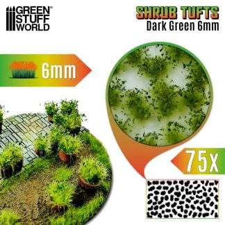 GSW DARK GREEN SHRUB TUFT 6MM