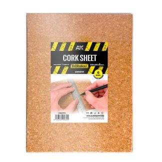 CORK SHEET 200X290X 6MM COARSE GRAINED