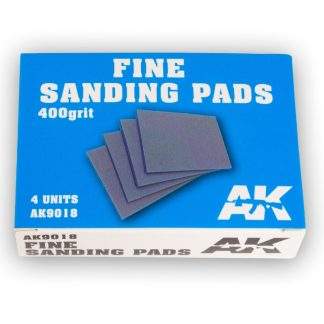 FINE SANDING PADS 400GRIT 4 UNITS