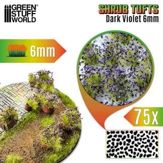 SHRUB TUFTS - DARK VIOLET 6MM