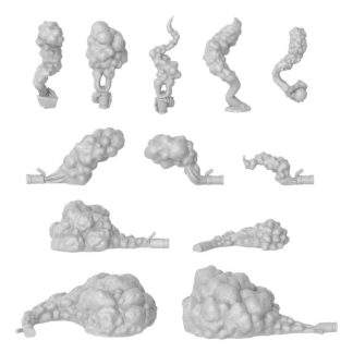 3D PRINTED - SPECIAL EFFECTS - SMOKE AND STUN RESIN MINIATURE GRENADES