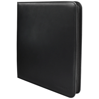PRO-BINDER ZIPPERED VIVID 12-POCKET BLACK