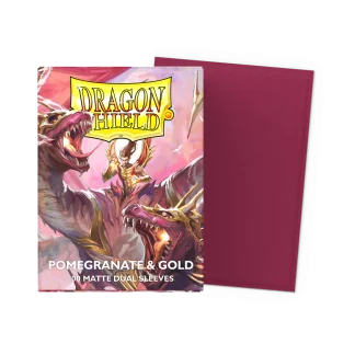 DRAGON SHIELD MATTE DUAL RED AND GOLD 100CT