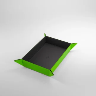 MAGNETIC DICE TRAY RECTANGULAR BLACK/GREEN