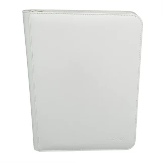 PRO-BINDER ZIPPERED VIVID 9-POCKET WHITE