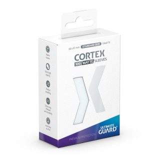 ULTIMATE GUARD: CORTEX SLEEVES MATTE STANDARD SIZE (100) TRANSPARENT