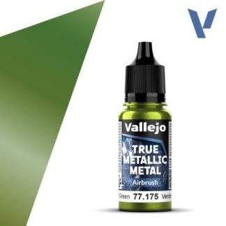 Vallejo True Metallic Metal: Amber Green (Airbrush) (18ml)