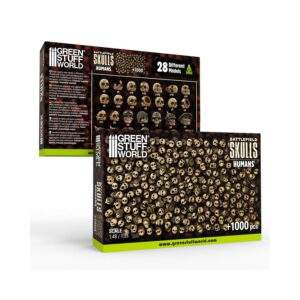 1000x Battlefield Resin Skulls 1:48-1:35