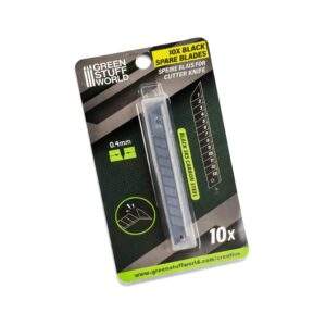 10x Black spare blades 9mm