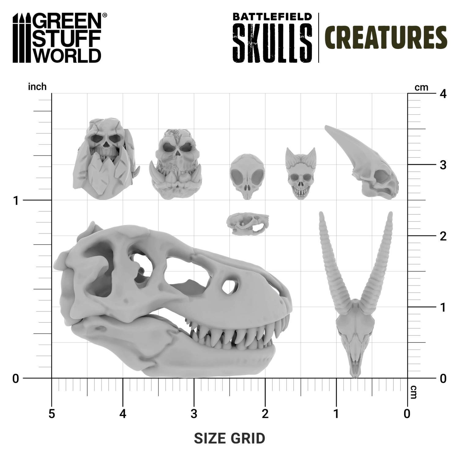 300x Battlefield Creature Skulls 1:48-1:35 - Bild 3