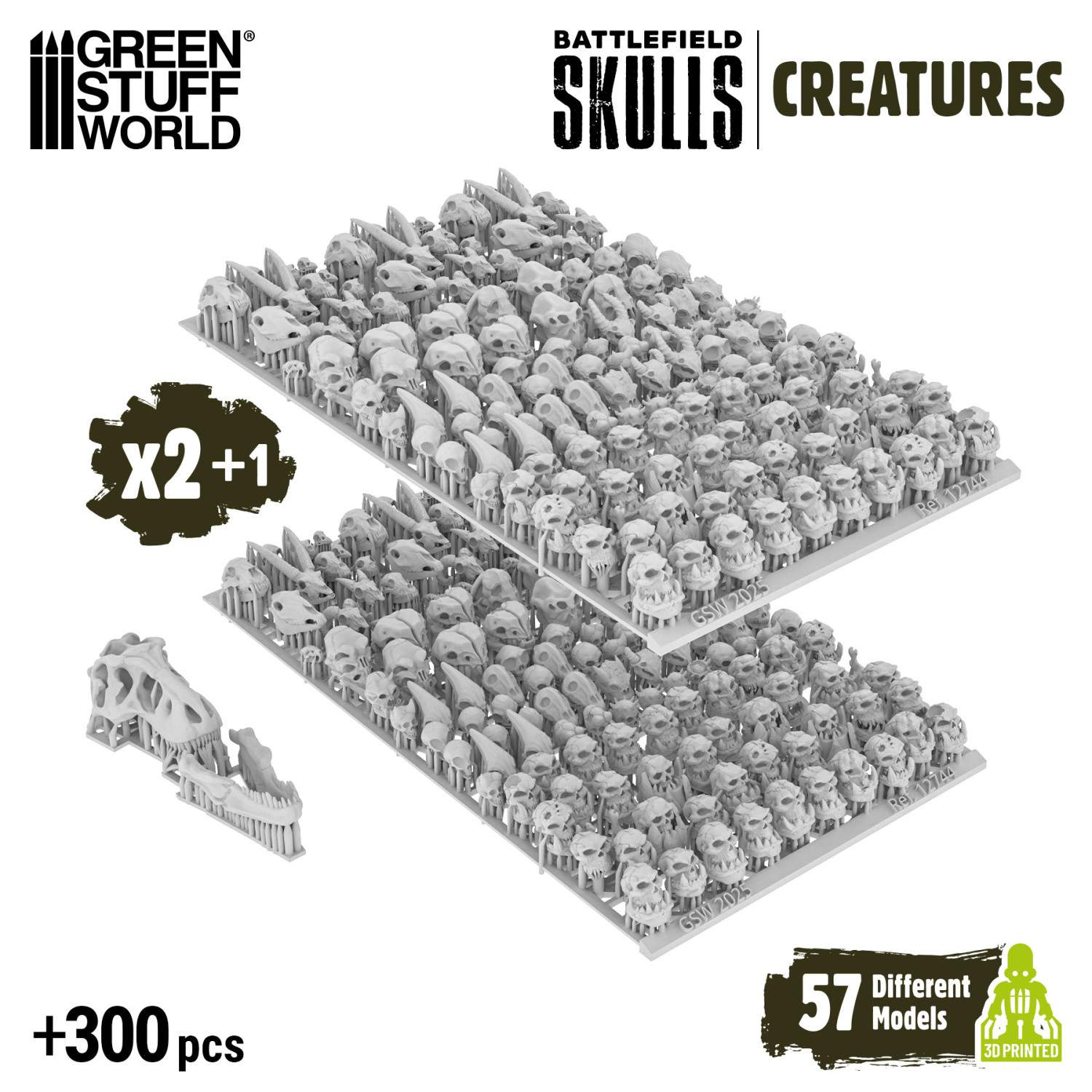 300x Battlefield Creature Skulls 1:48-1:35 - Bild 4