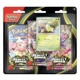 Pokémon Mega Evolution: Perfect Order 3‑Pack Blister