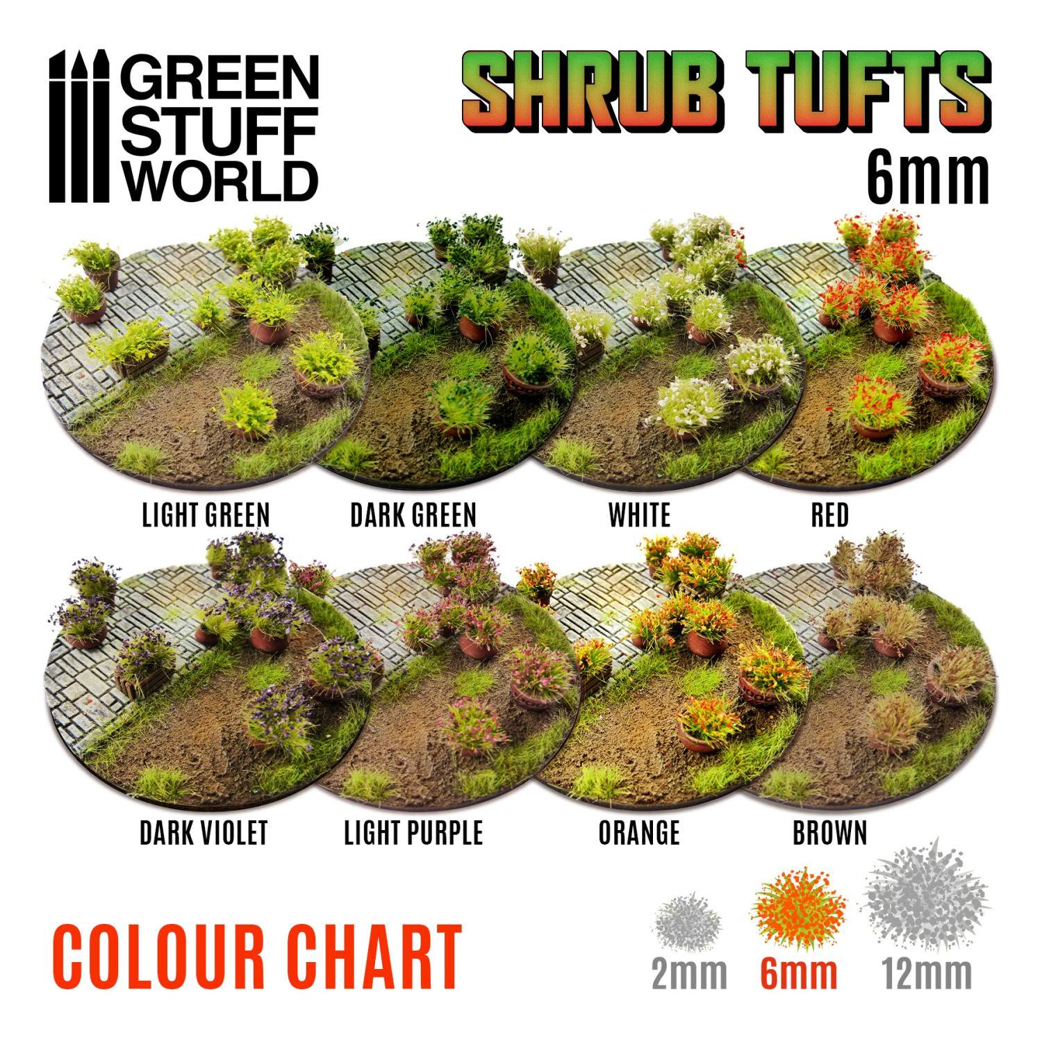 Shrub Tufts 6mm self-adhesive - Light green - Bild 3