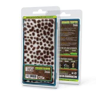 Static Grass Tufts 2 mm - Burnt Brown