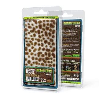 Static Grass Tufts 2 mm - Dry Brown