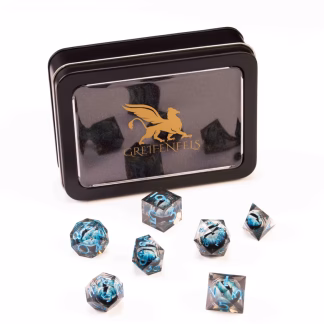 GREIFENFELS - RAZOR SERIES: BLUE DRAGON EYE, CLEAR, BLUE NUMBERS