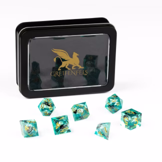 GREIFENFELS - RAZOR SERIES: GLITTER CORE CAT, GREEN, GOLD NUMBERS