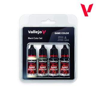Vallejo Game Color - Black Color Set