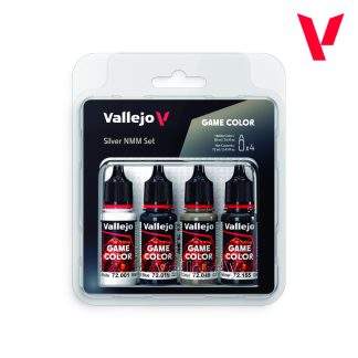 Vallejo Game Color - Silver NMM Set