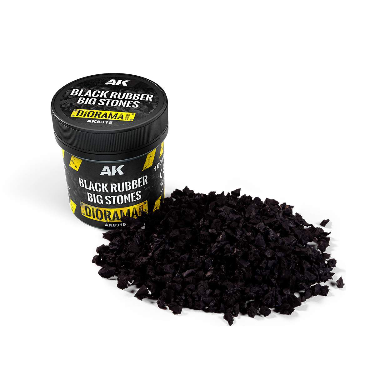 AK BLACK RUBBER BIG STONES