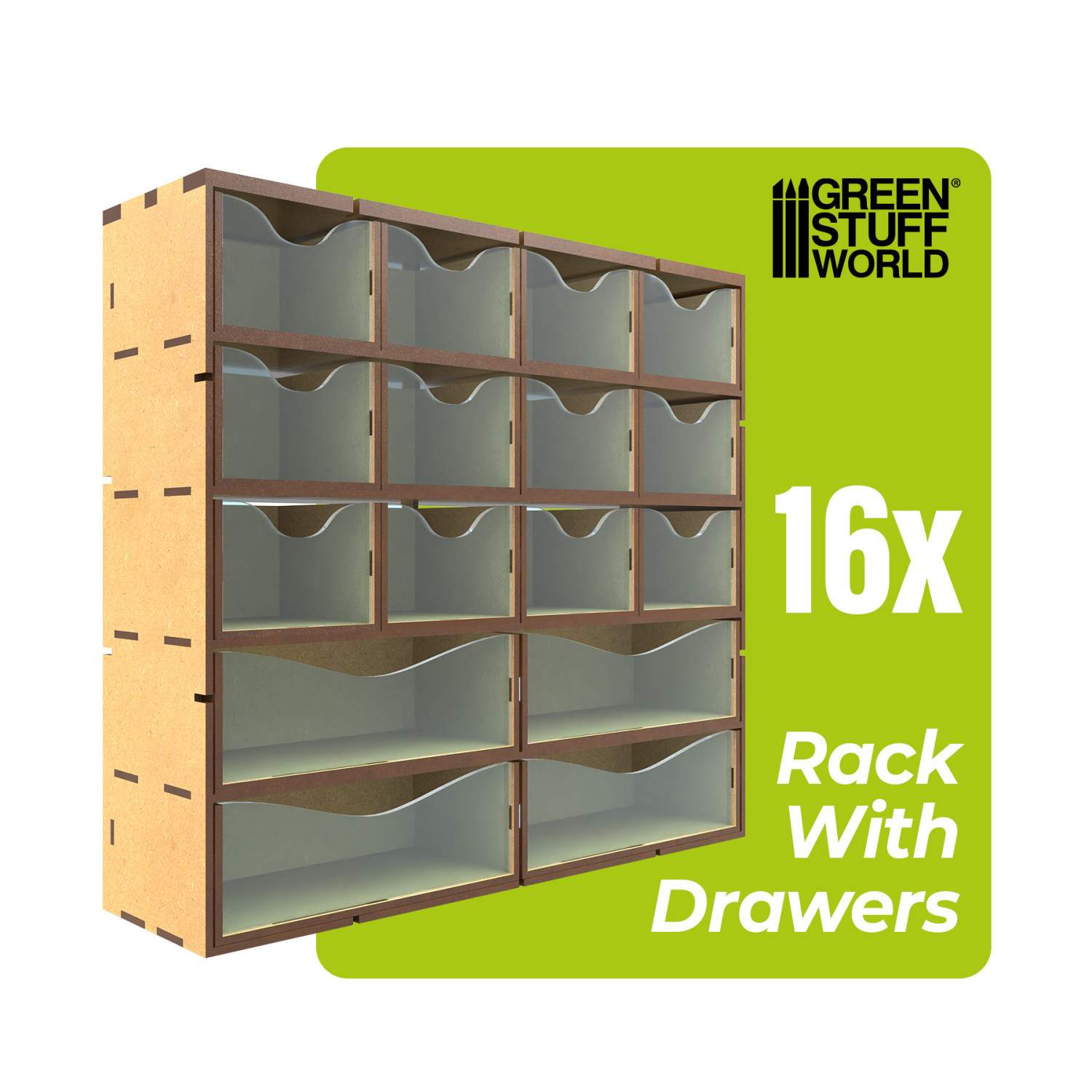 MDF Vertical rack with 16 Drawers - Bild 5