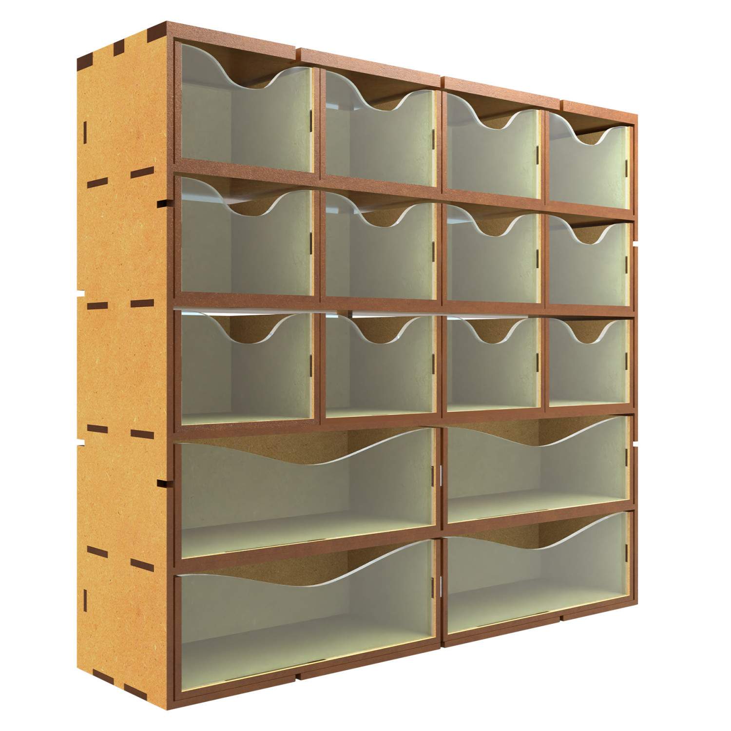 MDF Vertical rack with 16 Drawers - Bild 2