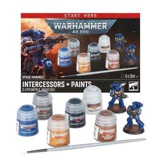 SPACE MARINE INTERCESSORS +PAINTS